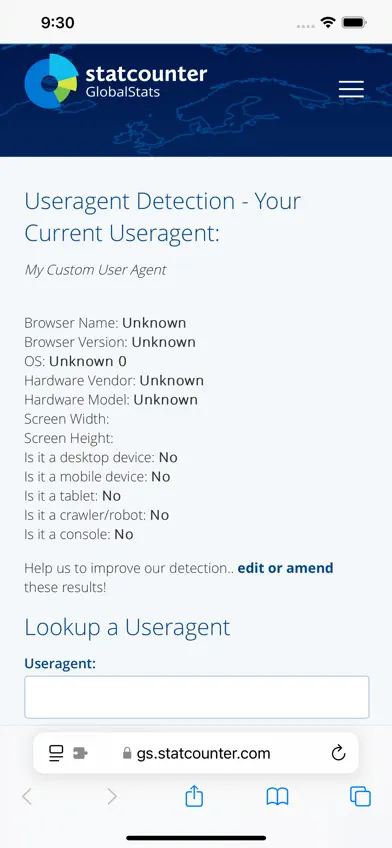 ChangeTheHeaders for Safari screenshot 2