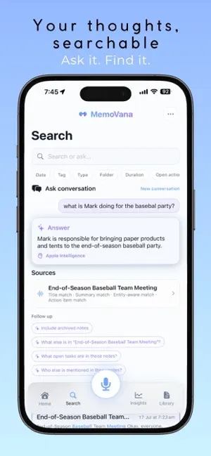 MemoVana: Voice Notes screenshot 4