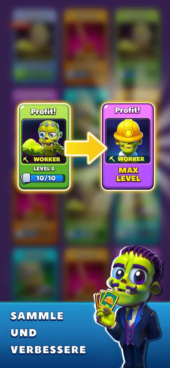 Idle Zombie Miner: Gold Tycoon iOS Mod IPA screenshot 5 - iOS game interface