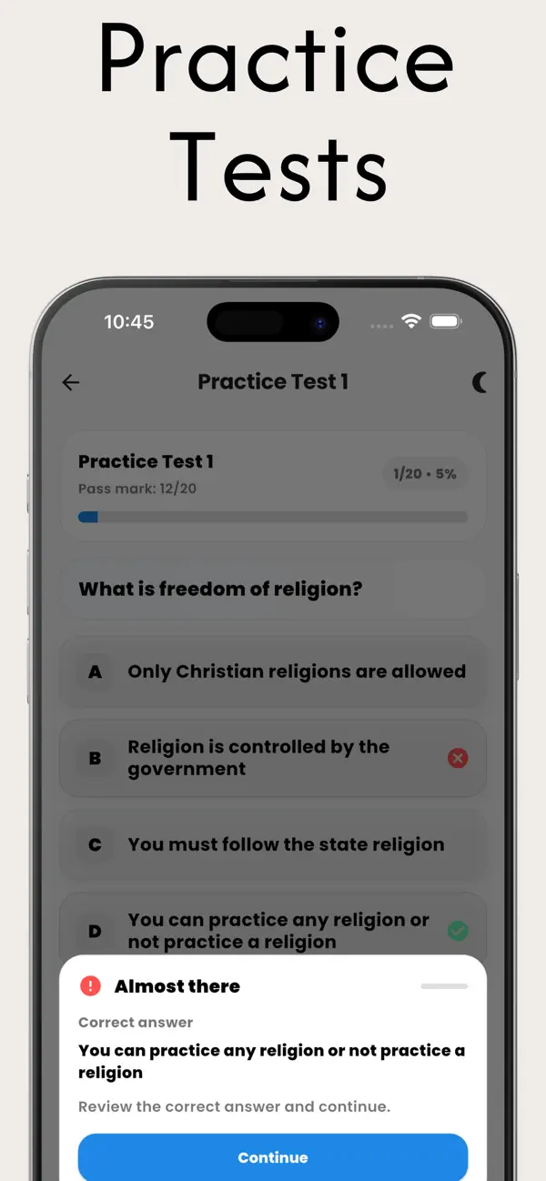 Screenshot #3 pour US Citizenship Test 2026. Prep