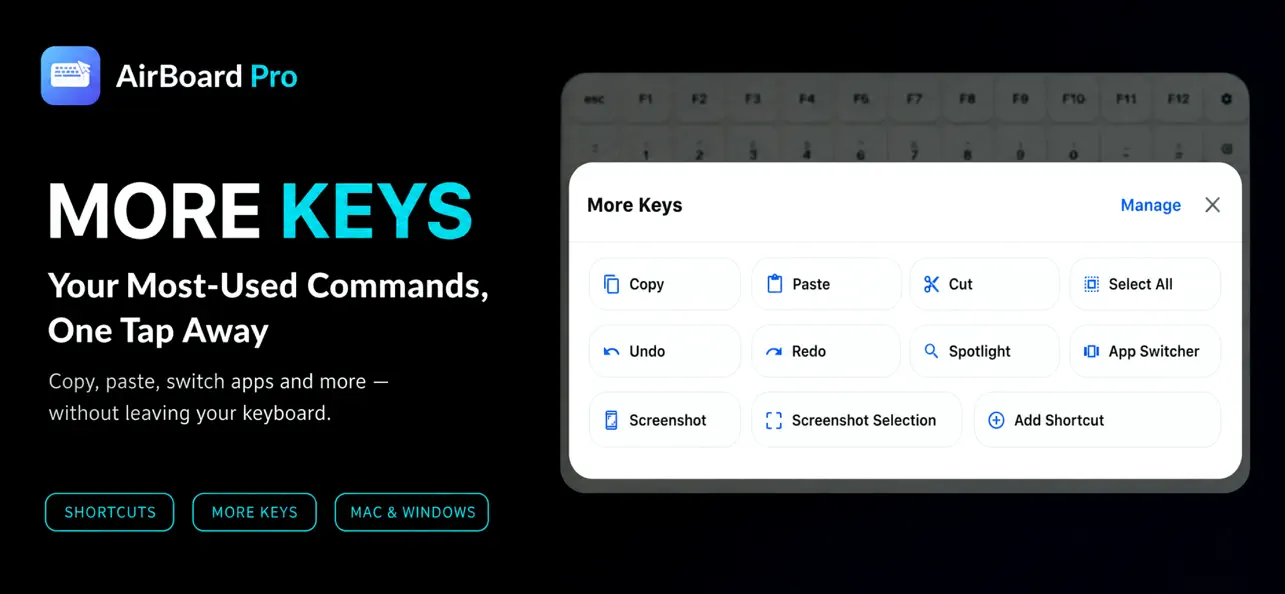 Screenshot #3 pour AirBoard: Bluetooth Mouse
