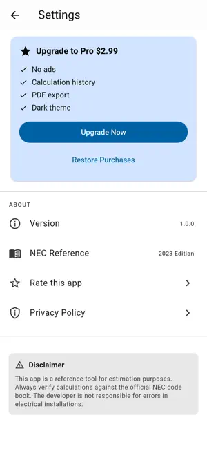 Conduit Fill Calculator-NEC screenshot 4
