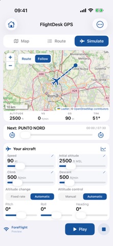 Captura de ecrã 2 de FlightDesk GPS Simulator