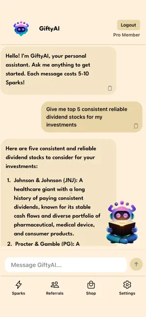 GiftyAI - Chat and Earn screenshot 2