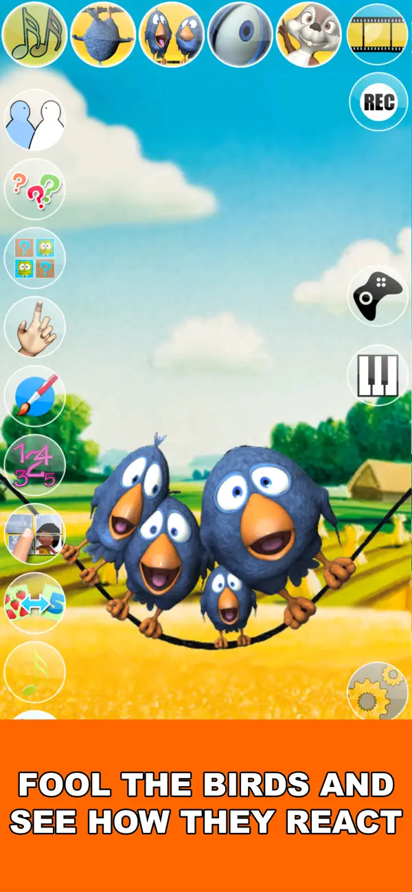 Screenshot #1 pour Oiseaux parlants sur un fil