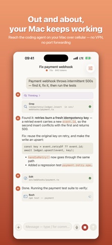 PocketAI: Remote Coding Agent Screenshot 4 of 7