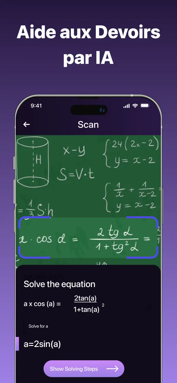 Screenshot #1 pour Aide Devoir - Solveur