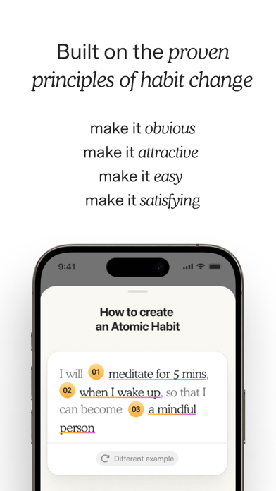 Atoms - from Atomic Habits Screenshot 2 - AppWisp.com Atoms - from Atomic Habits Screenshot 2 - AppWisp.com