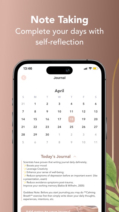 Goddess: Self Care & Wellness Screenshot