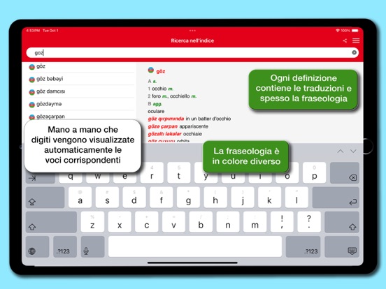 Screenshot #6 pour Dizionario Azerbaigiano