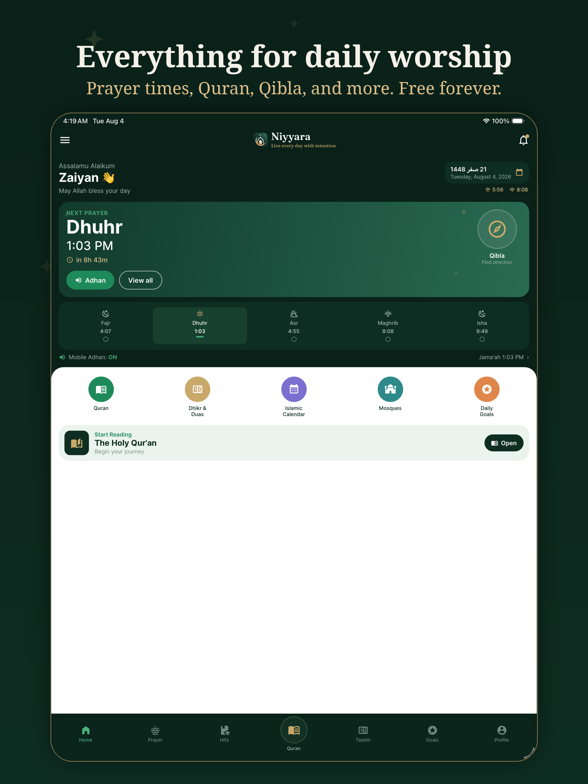 Niyyara: Quran & Prayer Times screenshot 7