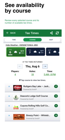 PRIMO Tee Times Screenshot 5 of 10