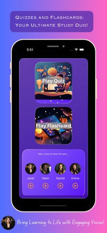 AI Quiz Maker: Flashcards iPhone screenshot