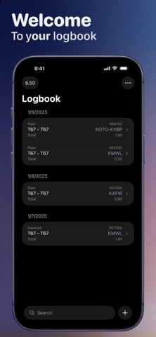 Pilot Logbook: Flight Hours iPhone screenshot