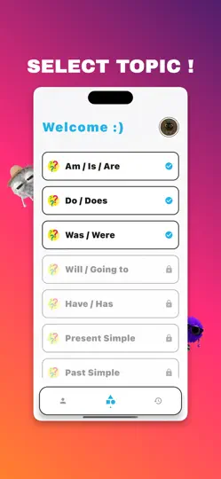Captura de pantalla de English Quiz With MiMi en iPhone 2