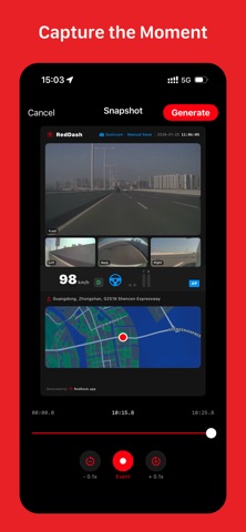 RedDash: Dashcam for Tesla Screenshot 1 of 6