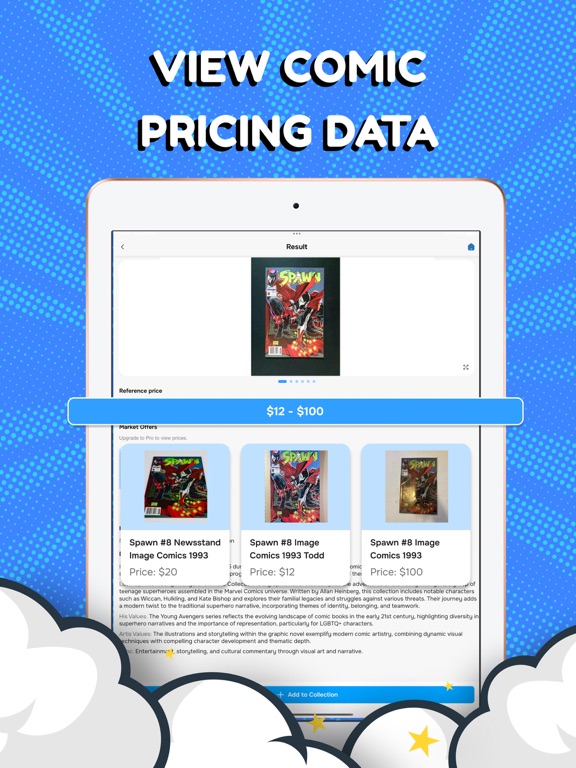 Comic Book Scanner Value iPad screenshot 3 - Reference app