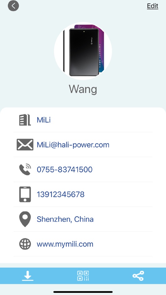 #1. MiCard (iOS) 由: Shenzhen Hali-power Industrial CO., LTD