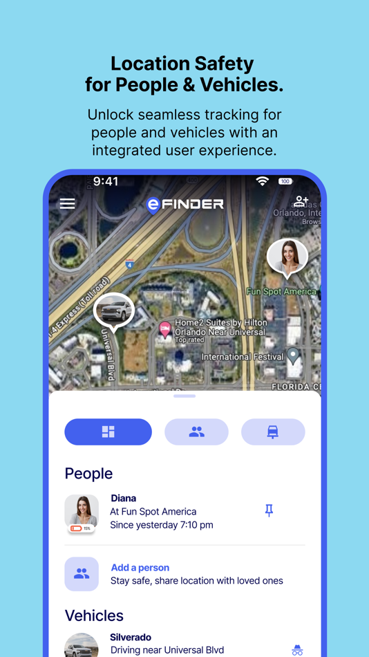 #1. eFINDER Safe Track (iOS) Podle: IOT WHOLESALE