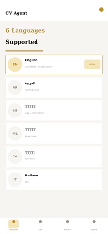 CV Agent screenshot