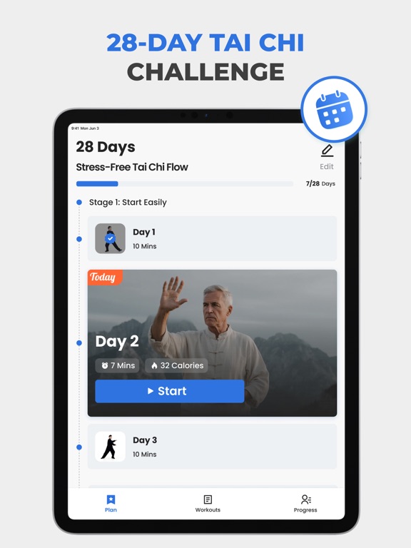 Tai Chi for Beginners Seniors iPad screenshot 4 - Health & Fitness app
