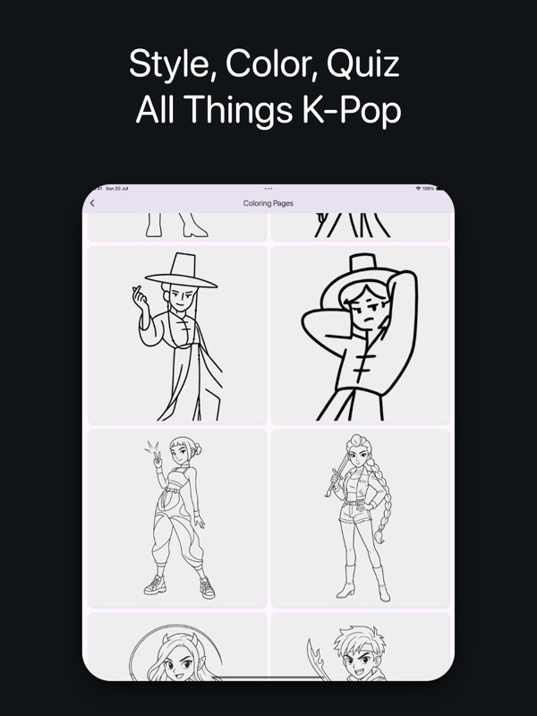 Kpop Quiz & Coloring Game screenshot 10