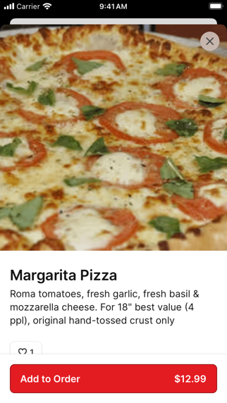 Mega Pizza & catering iPhone screenshot 3 - Food & Drink app