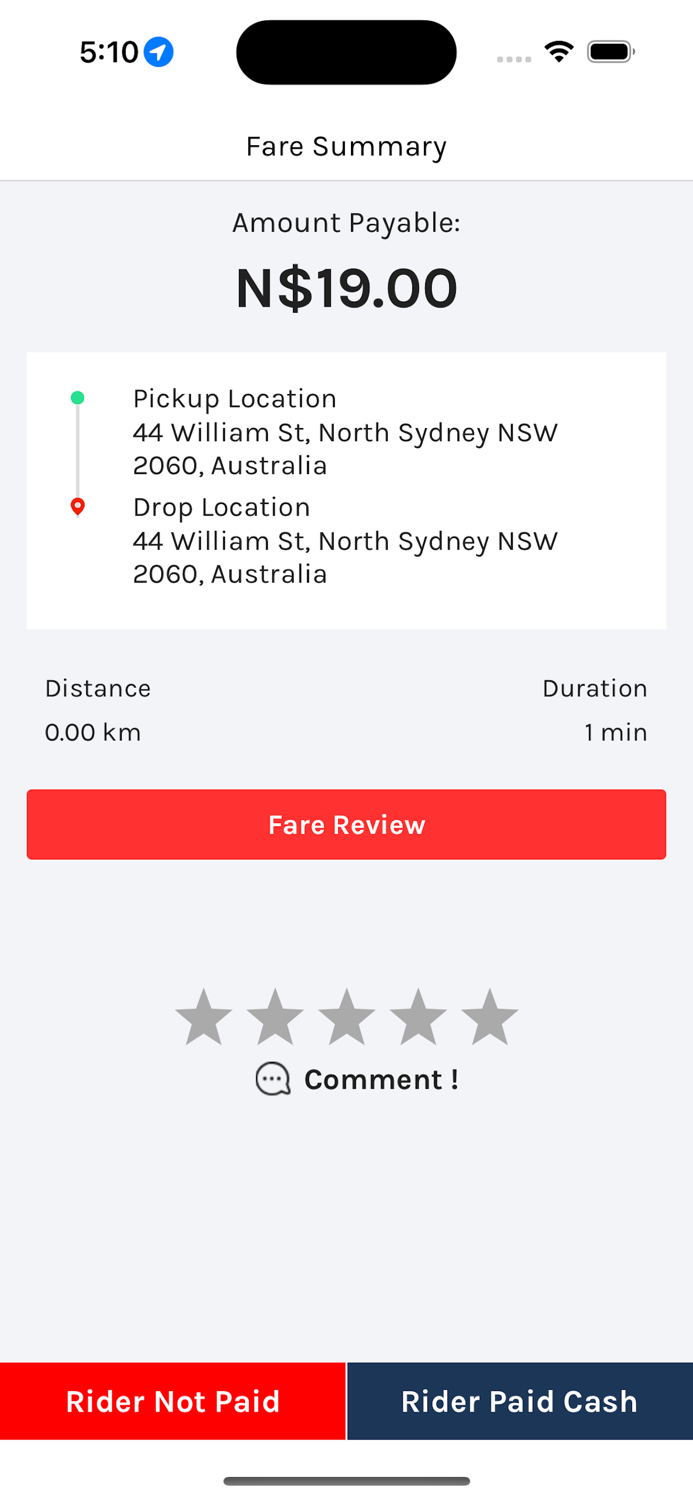 Zippy CAB DRIVER App