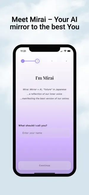 Mirai: AI Journal & Coach screenshot 1