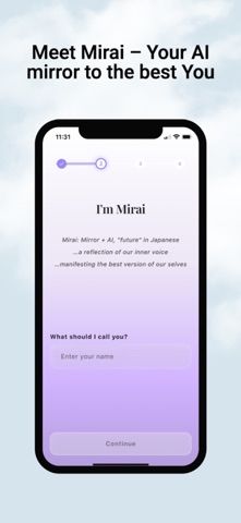 Mirai: AI Journal & Coach screenshot