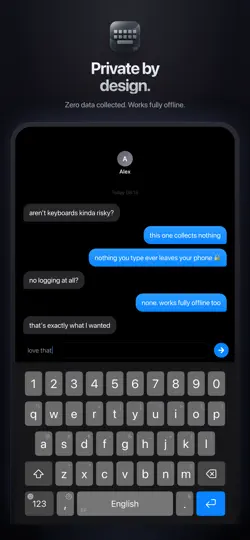 Captura de pantalla de EFKey – Swipe Keyboard en iPhone 5
