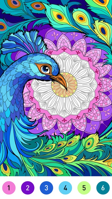 Mandala Coloring Book Game Screenshot