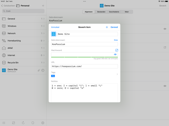 KeePassium Pro (KeePass) iPad app afbeelding 4