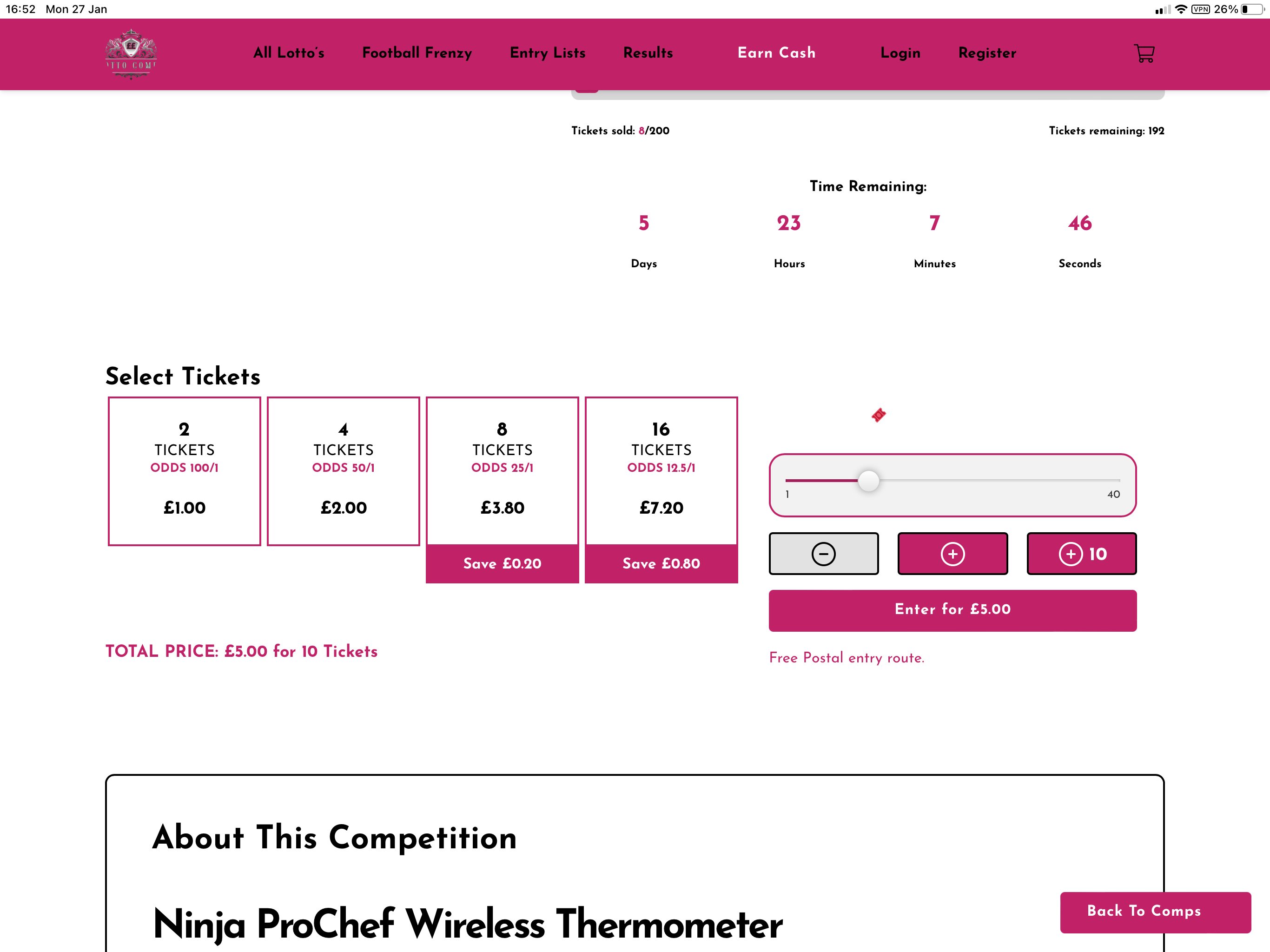 Lotto Comps screenshot 10