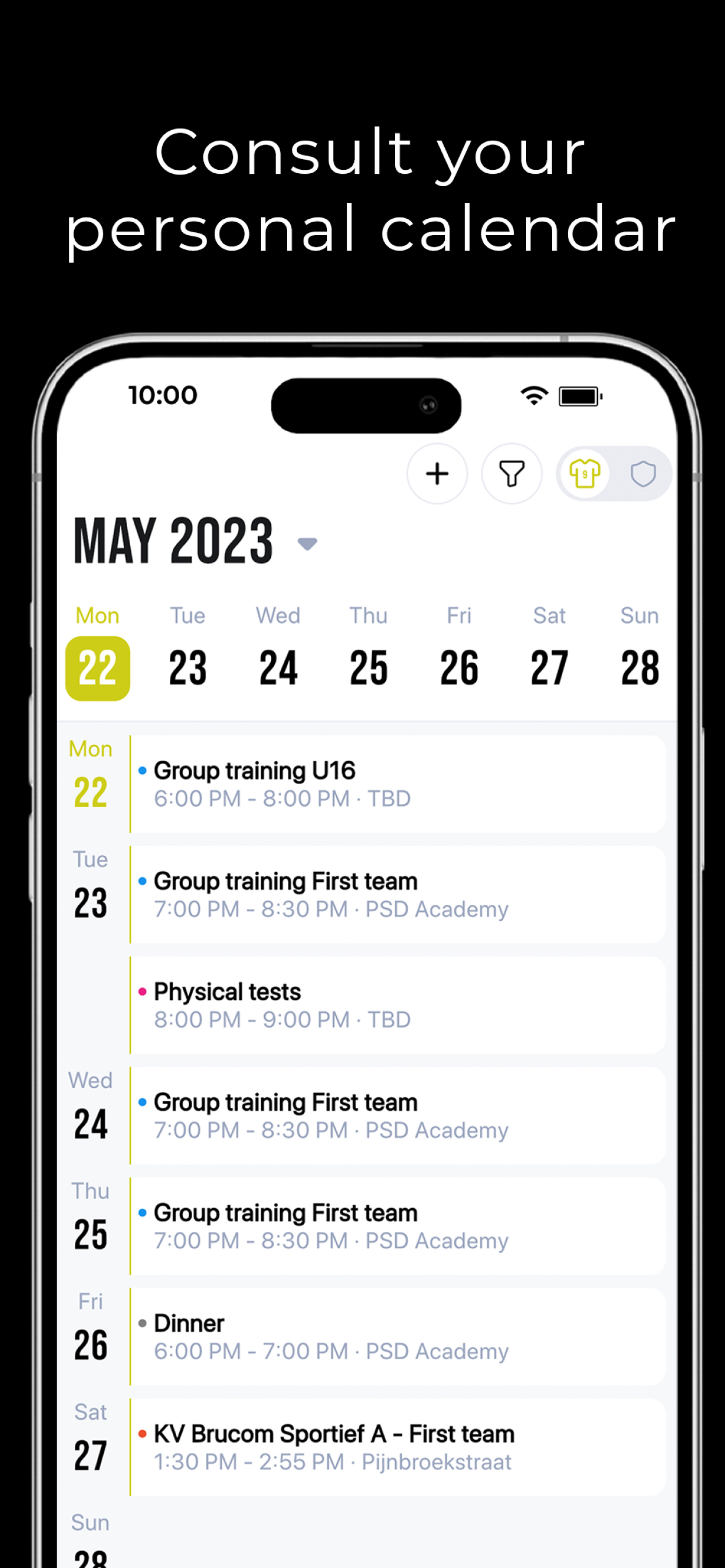 Agenda Personal y Horario