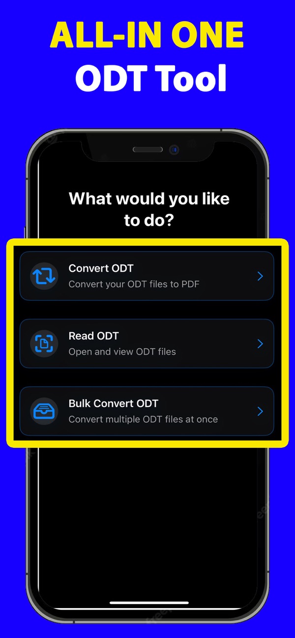 ODT Converter Reader PDF DOCX - ODT File converter can convert