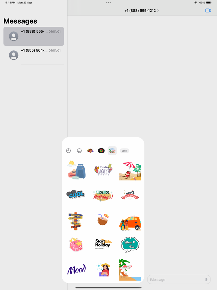 Happy Holiday Sticker