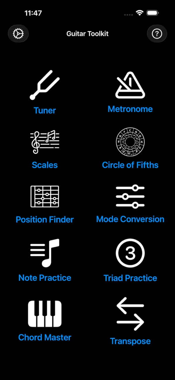 #1. GTK - Guitar Player's Toolkit (iOS) By: Jon Machtynger