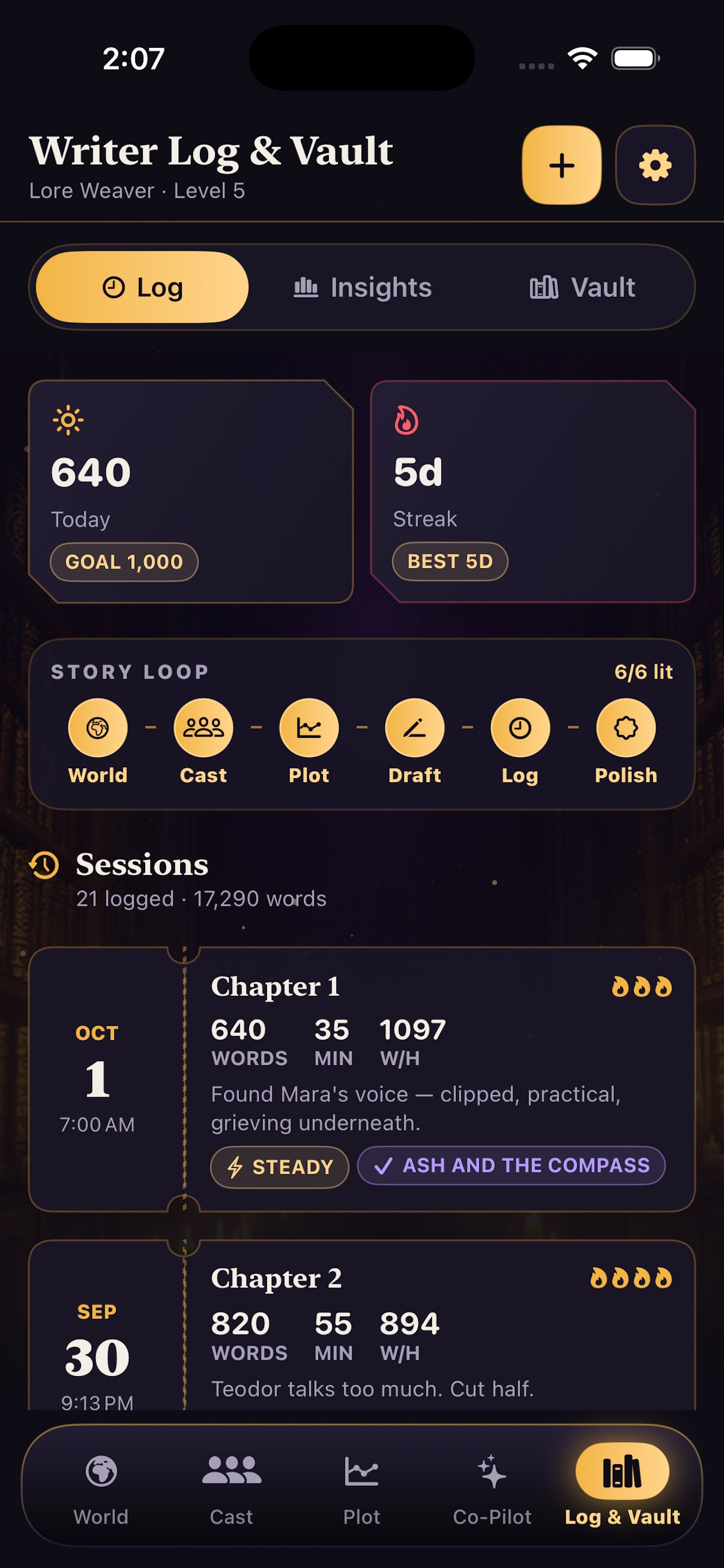 Screenshot 4 of LorePulse: World Story Studio