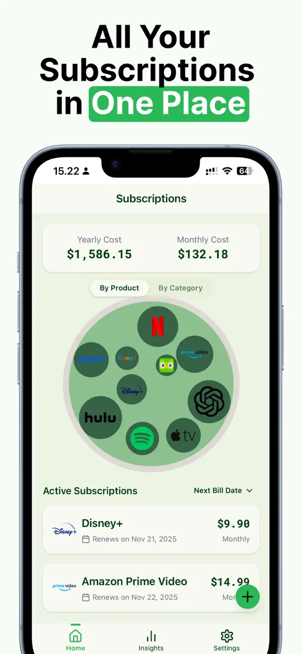 #1. Subscription Manager - Matcha (iOS) Door: Syauqy Aziz