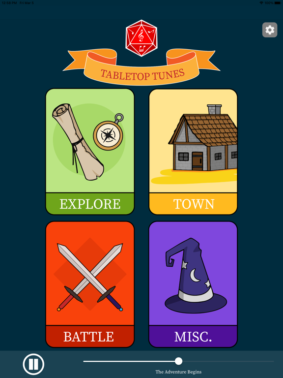 Screenshot #4 pour Tabletop Tunes - RPG Music App
