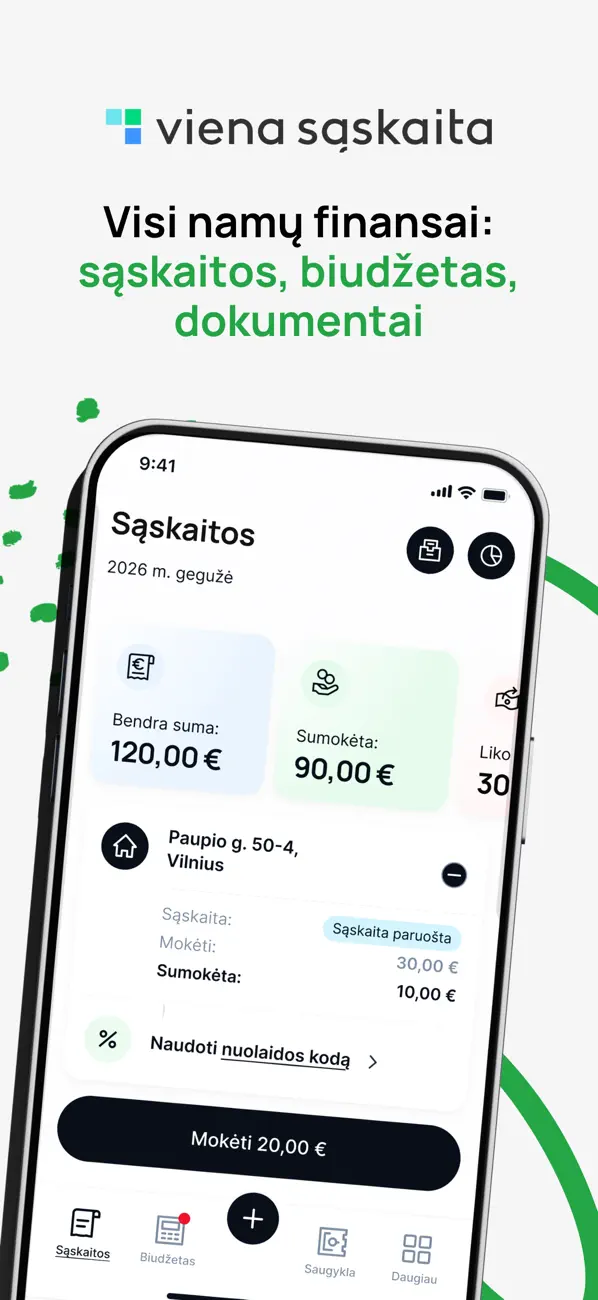 Screenshot #1 pour Viena sąskaita