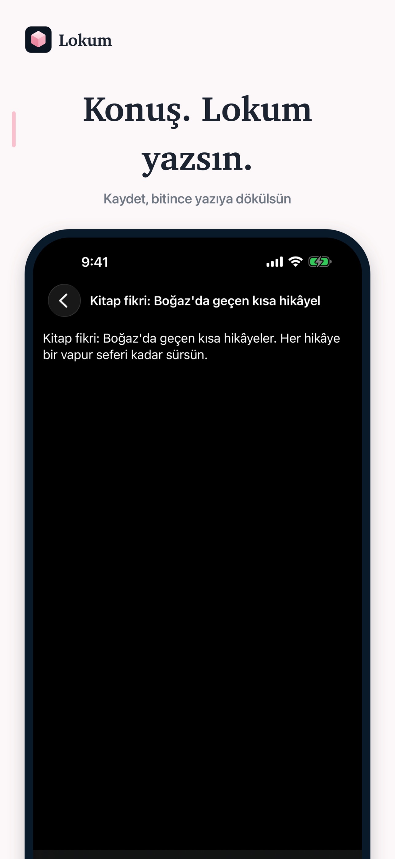 Screenshot 2 of Lokum: Yapay Zeka Sesli Not