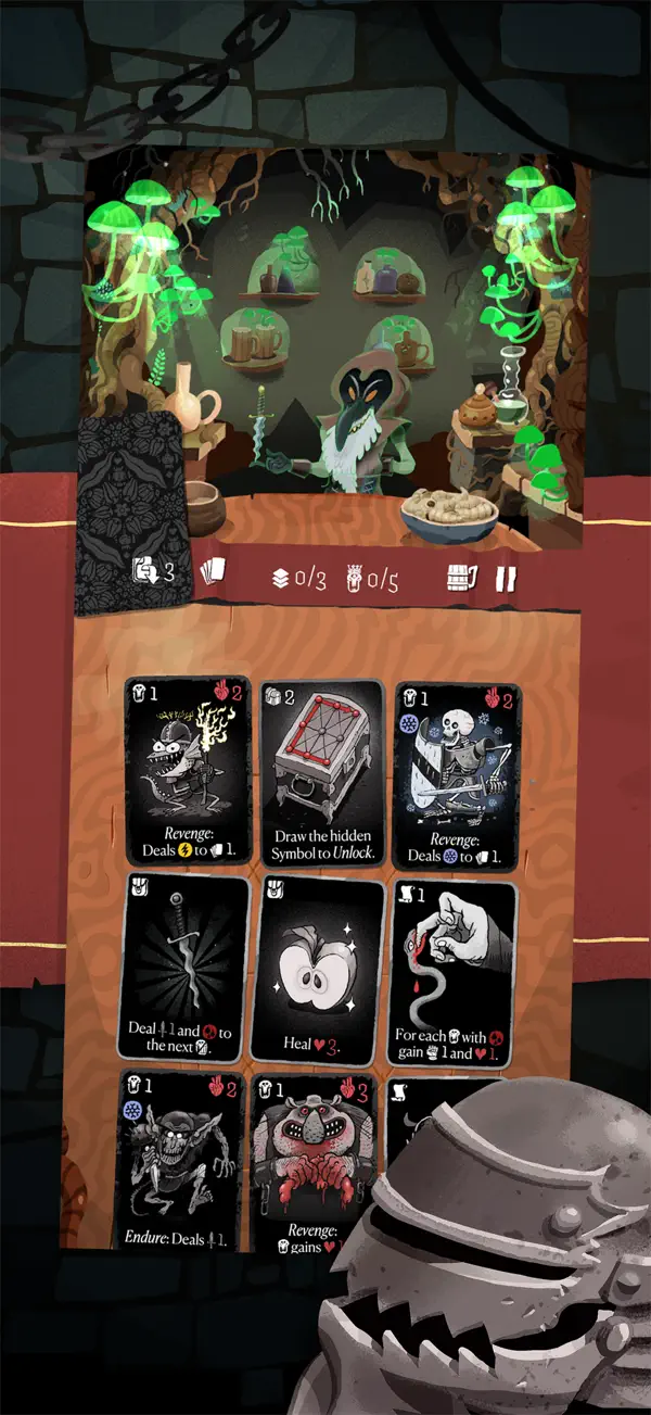 Card Crawl Adventure iPhone Spiel Screenshot 3 – Spiele