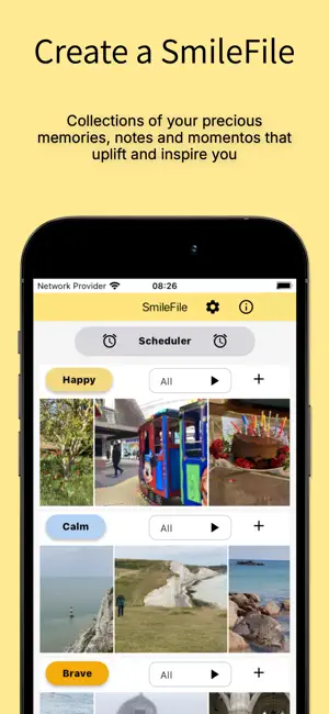 SmileFile: mental wellbeing screenshot 1