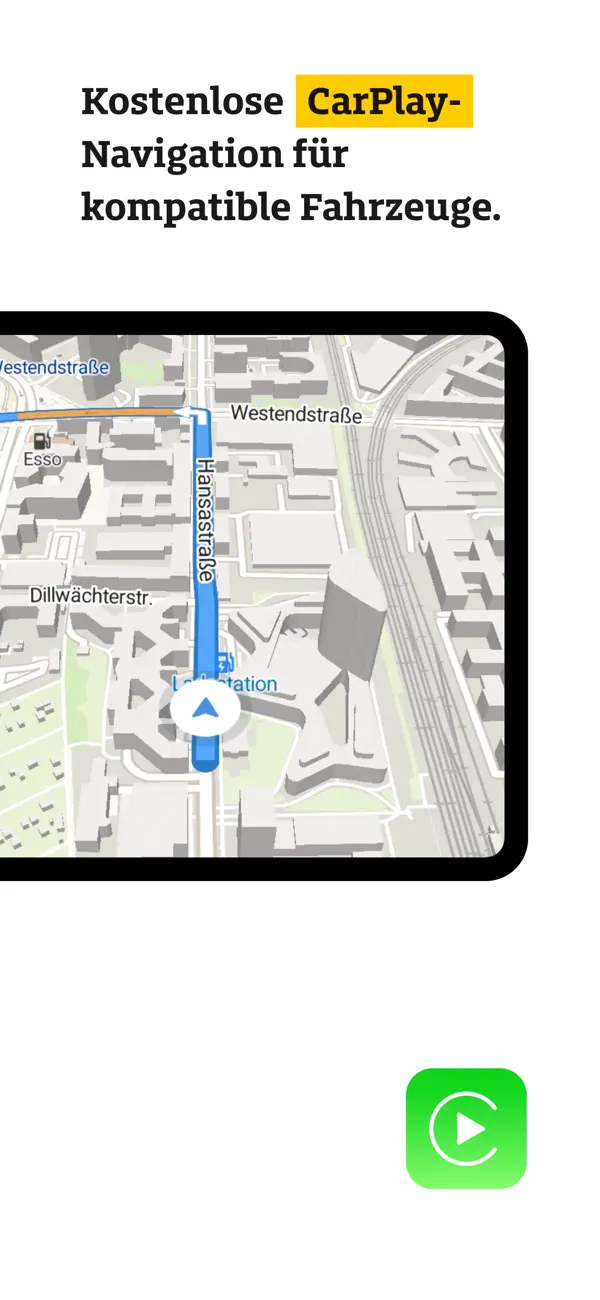ADAC Drive: Tanken Laden Route iPhone App Screenshot 7 – Navigation