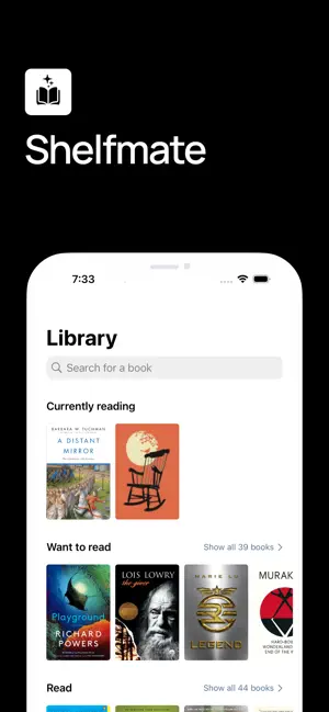 Shelfmate: Book Tracker screenshot 1
