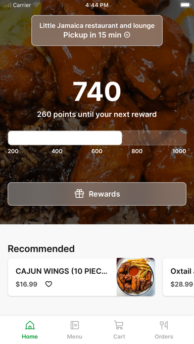 Little Jamaica restaurant iPhone screenshot 1 - Food & Drink app