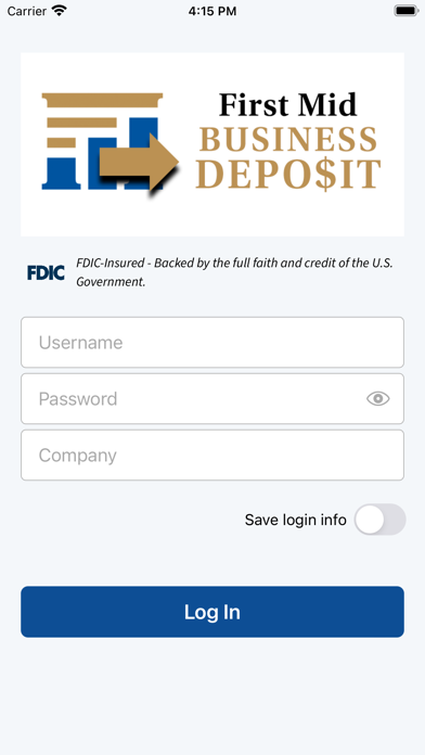 First Mid Business Deposit Screenshot