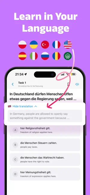 Einbürgerungstest : 2026 DE screenshot 4